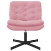 vidaXL Poltrona Relax con Base Girevole Rosa 63 x 75 x 76 cm Velluto