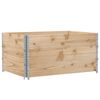 vidaXL Fioriera da Giardino Marrone 120x80 cm Legno Massello di Pino