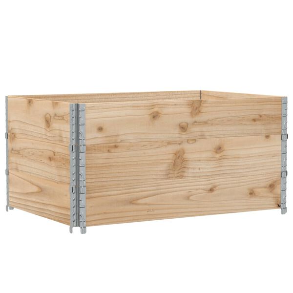 vidaXL Fioriera da Giardino Marrone 120x80 cm Legno Massello di Pino