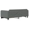 vidaXL Divano Letto Estraibile Cassetti Grigio Scuro 100x200cm Tessuto