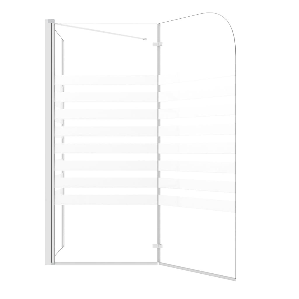 Cabina Doccia VidaXL 120x68x130cm - Vetro Temperato A Righe Con Porte A Libro