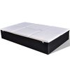 vidaXL Lettino Prendisole Doppio con Cuscino in Polyrattan Nero