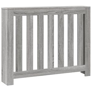 vidaXL Copertura Termosifone Grigio Sonoma 104x20x82 Legno Multistrato