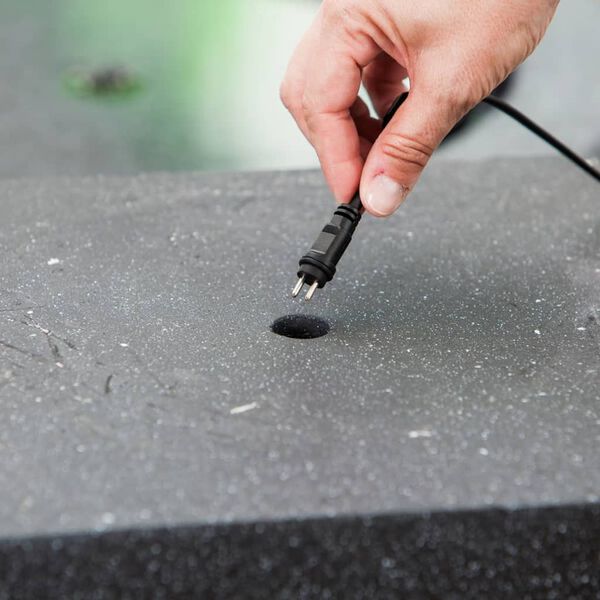 HEISSNER Fontana da Terrazza Cuboide 39x39x68 cm Nera