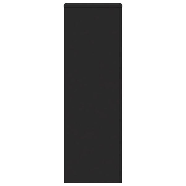 vidaXL Supporti per Piante 2 pz Neri 33x33x100 cm Legno Multistrato