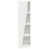 vidaXL Mobile angolare Bianco Lucido 27,5x27x102cm Legno multistrato