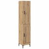 vidaXL Credenza Rovere artigianale 34,5 x 34 x 180 cm