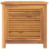 vidaXL Contenitore Giardino con Borsa 60x50x58cm Legno Massello Teak