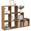 vidaXL Libreria a 3 Ripiani Rovere 137,5x29x103,5 cm in Truciolato