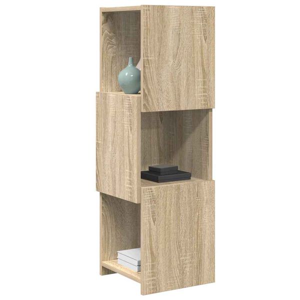 vidaXL Mobile angolare Rovere Sonoma 30,5x30x95cm Legno multistrato