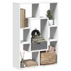 vidaXL Libreria Bianca 63x20x90 cm in Legno Massello