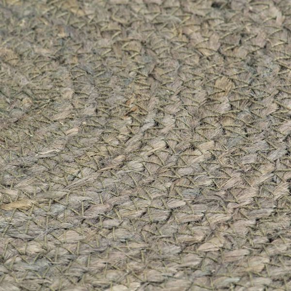 vidaXL Tovagliette 6 pz Grigio Neutro 38 cm Rotonde in Juta