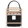 vidaXL Letto a Soppalco con Tunnel Bambini Bianco e Nero 90x190cm Pino