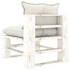 vidaXL Set Divani da Giardino Pallet 7 pz con Cuscini Beige in Legno