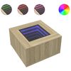 vidaXL Tavolino Salotto con LED Rovere Sonoma 60x60x40 cm Multistrato