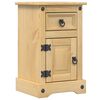 vidaXL Comodino Corona 35x32,5x58 cm in Legno Massello di Pino