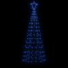 vidaXL Albero di Natale a LED con Punte 220 LED Blu 180 cm
