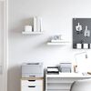 vidaXL Scaffali a Parete 2 pz Rovere e Bianco 50x23x3,8 cm in MDF