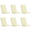 vidaXL Cuscino per sedia a schienale alto GEMERT 6 pz 100% Poliestere