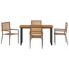 vidaXL Set da Pranzo per Giardino 5 pcs Grigio