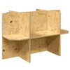 vidaXL Base per Terrario Marrone 80 x 50 x 50 cm OSB
