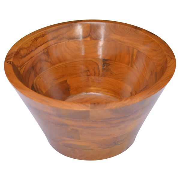 vidaXL Lavabo in Legno Massello di Teak &Phi;40x20 cm