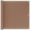 vidaXL Schermo da balcone 90 x 1000 cm HDPE e alluminio Rettangolare