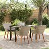 vidaXL Set da Pranzo per Giardino 5 pcs Grigio chiaro polyrattan