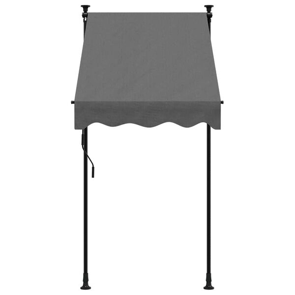 vidaXL Tenda da Sole Retrattile Antracite 100x150 cm Tessuto e Acciaio