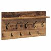 vidaXL Appendiabiti a muro Legno vecchio 80 x 40 x 12 cm