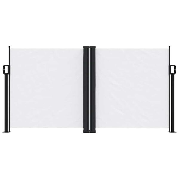 vidaXL Tenda da Sole Laterale Retrattile Bianco 120x600 cm