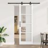 vidaXL Porta scorrevole ORKDAL Bianco e Nero 78 x 232 cm