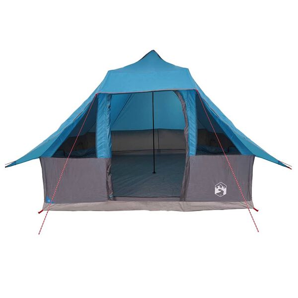 vidaXL Tenda Tipi con tetto Blu 358 x 296 x 258 cm taffetà