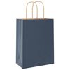 vidaXL Sacchetti di Carta 50 pz con Manici Blu 21x11x28 cm