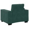 vidaXL Divano Sedia Verde Scuro 100x78x80 cm Velluto