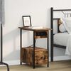 vidaXL Armadio da Notte Rovere fum&eacute; 60 x 30 x 61 cm Legno multistrato