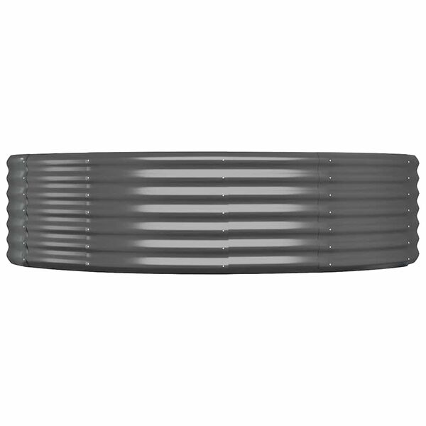 vidaXL Letto da Giardino in Acciaio Zincato 214x140x36 cm Antracite