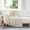 vidaXL Coperte da Pile 6 pcs Beige 170 x 130 cm Panno