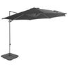 vidaXL Parasole da Giardino con Base Portatile Antracite