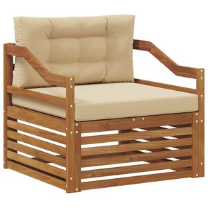 vidaXL Set di divani da esterno Legno di Acacia Massello Naturale