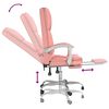 vidaXL Poltrona da Ufficio Massaggiante Reclinabile rosa in Similpelle