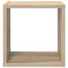 vidaXL Mensole Parete a Cubo 2 pz Rovere Sonoma 26x15x26 cm