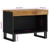vidaXL Mobile Porta TV 60x33x43,5 cm in Legno Massello di Mango