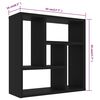 vidaXL Scaffale a Parete Nero 45,1x16x45,1 cm in Legno Multistrato