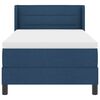 vidaXL Letto a molle con materasso Blu 200 x 90 cm Poliestere