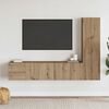 vidaXL Mobili TV a Parete 3 pz Rovere Artigianale in Legno Multistrato