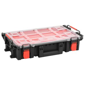 vidaXL Valigetta da Volo Portatile Nera 55,5x34,5x13,5 cm in PP
