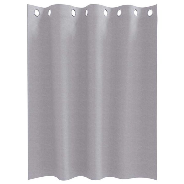 vidaXL Tende Blackout con Anelli 2 pcs Grigio Metallico 140 x 140 cm