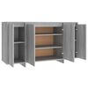 vidaXL Credenza Grigio Sonoma 135x41x75 cm in Truciolato