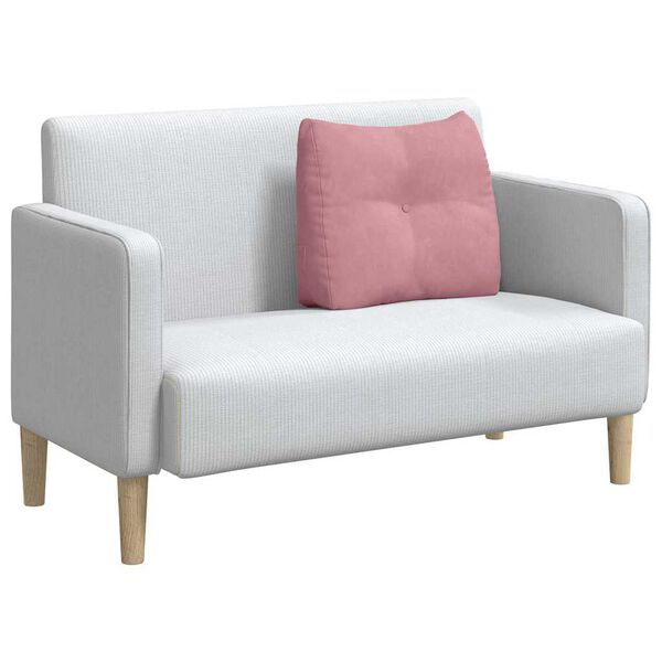 vidaXL Cuscino per Schiena Rosa 60 x 24 x 50 cm Velluto